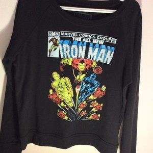 Vintage Iron Man crew neck
